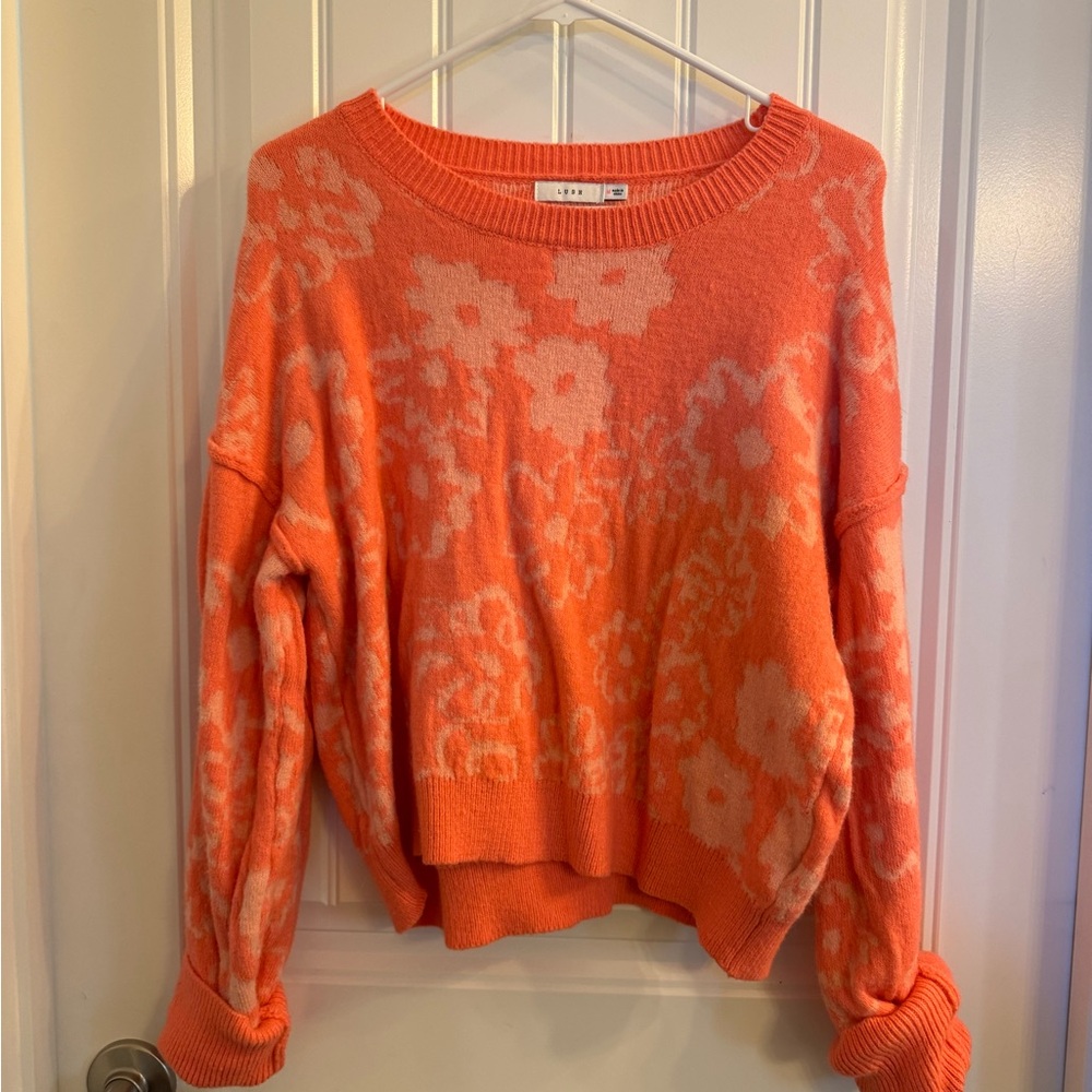 Floral Pink Sweater